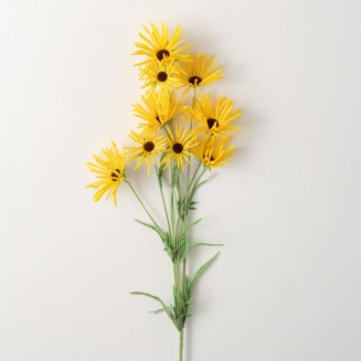  Yellow Daisy Stem, 38-Inch Artificial Fake Flower, Lifelike Centerpiece for Home, Office, Weddings and Gifts Décor